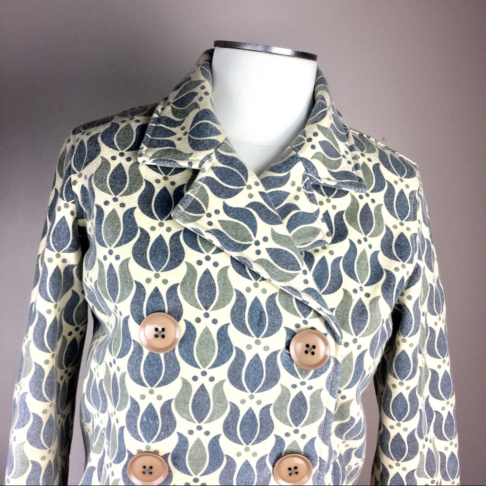 Fossil Wool Blend Spring Jacket Quilted Lining M - image 2